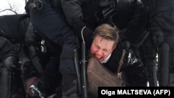 Москва - Протест за поддршка на Навални.