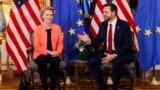 Noua administrație de la Casa Albă a lansat mai multe avertismente privind o posibilă retragere militară a SUA din UE. În imagine: vicepreședintele SUA, JD Vance, la o întrevedere cu președinta Comisiei Europene, Ursula von der Leyen, la ambasada SUA din Paris, 11 februarie 2025.