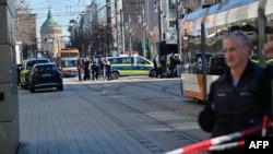 Policija osigurava mjesto incidenta u Mannheimu 3. marta 2025.