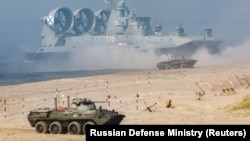 Съвместните учения на Русия и Беларус през септември.
