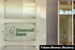 A német Greensill Bank logója 2021. március 10-én