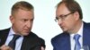 Министр образования и науки РФ Дмитрий Ливанов и ректор СПбГУ Николай Кропачев (слева направо). Фото ИТАР-ТАСС/ Юрий Белинский