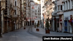 Թուրքիա - Ստամբուլի Իսթիքլալ փողոցը դատարկ է, ապրիլ, 2020թ.
