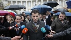 Кирил Петков и Асен Василев по време на откриването на кампанията на "Продължаваме промяната"