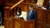 Vicepremierul Andrei Spînu, în Parlament.