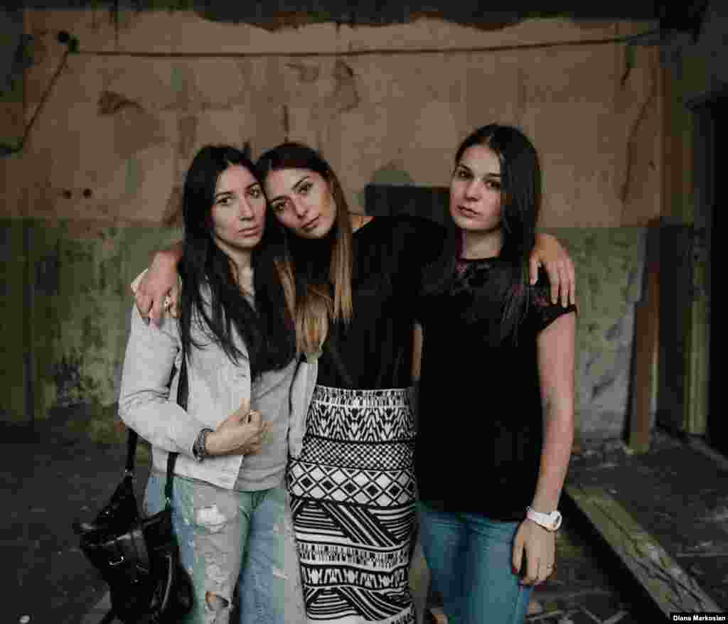 Lena Gaitova (left) and sisters &nbsp;Zarina (center) and Rozita Tsirikhova were 12, 14, and 10... on September 1, 2004. The girls escaped at the end of the siege, but when Lena got home, she found her parents dressed in black and her 16-year-old brother, Alan, missing. First her parents said he was in the hospital. But soon they admitted he had died at the school. Today, the three girls remain best friends. All three study at the same institute in Moscow; Zarina has already graduated. They are pictured in the former library of School No. 1, where the militants stored their weapons. &quot;It was easier before, when we were little and we didn&#39;t understand everything,&quot; says Lena. &quot;We didn&#39;t understand what it meant when suddenly there were seven fewer of our friends in class. Now we&#39;re grown up. As time goes by, the pain doesn&#39;t go away. Quite the opposite, it gets harder. We are more aware.&quot;&nbsp;