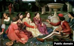 John William Waterhouse, „A Tale from Decameron” (1916)
