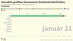 Koronavírus: a legfertőzöttebb 9 állam és Magyarország adatai