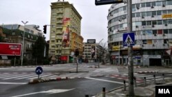 Архивска фотографија- Викенд полициски час во Скопје, 28 март 2020 година