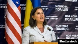 Заступник держсекретаря США Вікторія Нуланд. Київ, 16 травня 2015 року