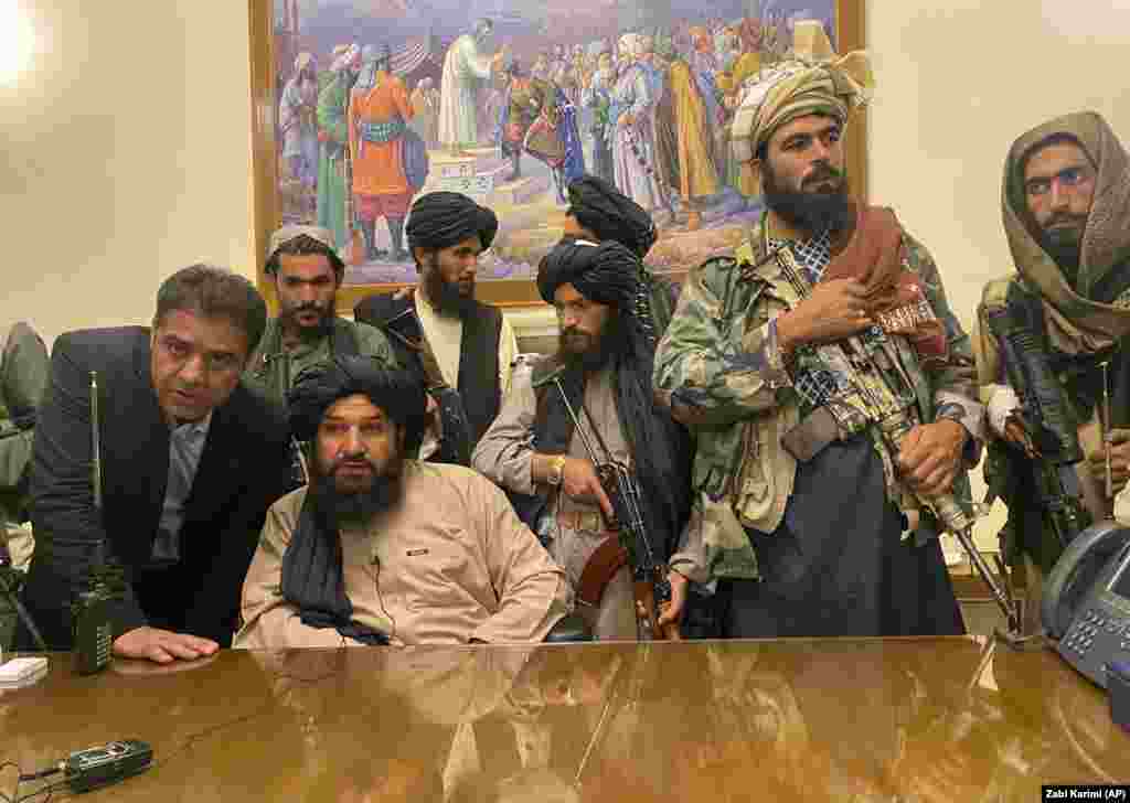 Taliban fighters took control of Afghanistan's presidential palace on August 15 after President Ashraf Ghani fled the country.