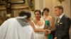 Orbán Viktor miniszterelnök lánya, Ráhel és Tiborcz István egyházi esküvője a Margit körúti ferences templomban, 2013-ban