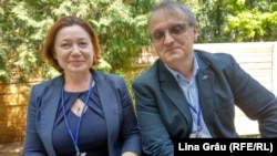Ludmila Andronic cu Petru Macovei la Kiev