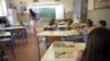 Serbia - First day of school, elementary school "Majka Jugovica", Belgrade, pupils, classroom, teacher, school, illustrative photo, 03Sep2012. 