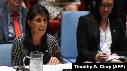 “Përfundimisht regjimi i Iranit është në fokus: Bota do ta përcjellë atë që bëni ju”, tha ambasadorja amerikane në Kombet e Bashkuara, Nikki Haley.