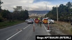 Վրաստան - Ոստիկանական ուղեկալ Գորիի մերձակայքում, մարտ, 2020թ.