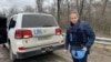 Shefi i Agjencisë Ndërkombëtare të Energjisë Bërthamore, Rafael Grossi, rrugës për në centralin e Zaporizhjës. 29 mars 2023.