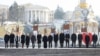 Strani lideri s ukrajinskim predsednikom Volodimirom Zelenskim u Kijevu povodom treće godišnjice rata u Ukrajini, 24. februar 2025.