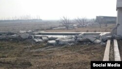 В этой местности снесли частные дома, чтобы создать на их месте Свободную экономическую зону.