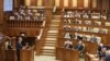 Pavel Filip în parlament, în ziua moțiunii de cenzură împotriva guvernului condus de Maia Sandu, 12 noiembrie 2019.