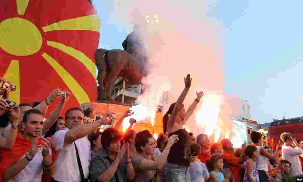 Прослава на 20-годишнината од независноста на Македонија.