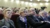 Председатель комитета Госдумы РФ по вопросам семьи Елена Мизулина, председатель комитета Госдумы РФ по противодействию коррупции, депутат фракции "Единая Россия" Ирина Яровая и председатель комитета Госдумы РФ по конституционному законодательству Владимир Плигин (слева направо)