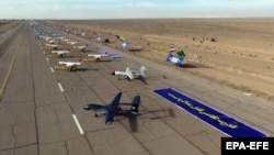 Pamje tjetër e dronëve iranianë.