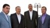 Prezidentler Gurbanguly Berdimuhamedow (çepde), Nursoltan Nazarbaýew (çepden ikinji), Ilham Aliýew (sagdan ikinji) we Dmitriý Medwedew Hazaryň kenaryndaky Aktauda, 11-nji sentýabr 2009.