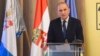 Gémesi György beszédet mond a magyar önkormányzatok napja alkalmából rendezett konferencián a gödöllői királyi kastély lovardájában 2024. szeptember 26-án