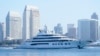 Iahtul Amadea, în 2022, în portul San Diego. Ambarcațiunea a fost în centrul unei bătălii juridice care a durat trei ani. 