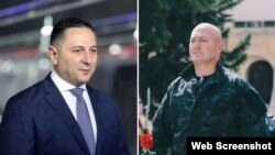 Gruzijski ministar unutrašnjih poslova Vakhtang Gomelauri (lijevo) i Zviad Khazarishvili, šef ofjela u gruzijskom Ministartsvu, koji su među sankcioniranima.
