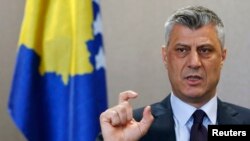 Kryeministri në largim, Hashim Thaçi.