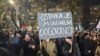 Protest protiv nasilja sa zahtevom za ostavke najviših zvaničnika u sektoru bezbednosti u Crnoj Gori, Podgorica, 5. januar 2025.
