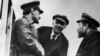 Russia - (from l to r) Lev Trotsky, Vladimir Lenin and Lev Kamenev talking during a break at the 2nd congress of the Third International, Moscow, 01Jan1920