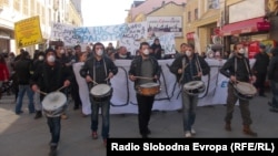 Архивска фотографија - Протест против загадувањето во Битола. 