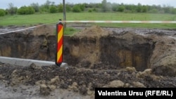 Drum în reparație la Strășeni