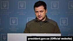 Претседателот на Украина Володимир Зеленски. 
