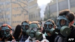Протест на екологисти во Скопје.