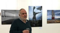 Антони Георгиев на откриването на изложбата