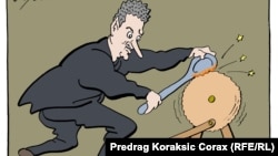 Karikatura Predraga Koraksića Coraxa