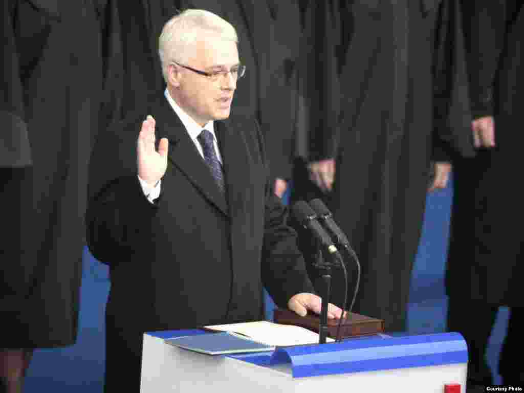 Инаугурација на новиот хрватски претседател Иво Јосиповиќ 18.02.2010.