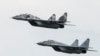 Archív felvétel 2016-ból az ukrán légierő MiG–29-es vádászgépeiről