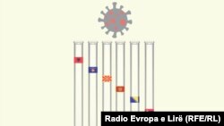 Rritja e numrit të rasteve me koronavirus në Ballkanin Perëndimor