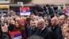 Zyrtarë të Listës Serbe në ditën kur dhanë dorëheqje nga institucionet e Kosovës më 6 nëntor 2022. 