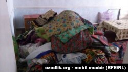 Дом одинокой матери Тухтагуль Турдиевой после обыска силовиков. 
