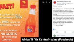 Africa Ti L'Or se ocupă nu numai cu îmbutelierea apei, dar și a băuturilor răcoritoare, cum ar fi cola și o băutură carbogazoasă cu gust de portocale.
