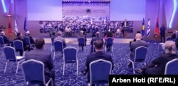 Pamje nga ceremonia e 15 shtatorit në Prishtinë.