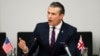 Američki ministar odbrane Pete Hegseth na sastanku vojnih saveznika Ukrajine u sjedištu NATO-a u Briselu 12. februara 2025.