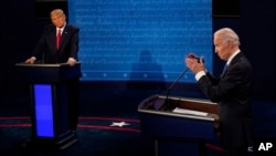 Изборна дебата на Доналд Трамп и Џо Бајден (илустрација)