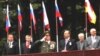 На этом мероприятии Эдуард Кокойты и Владимир Бровцев пока рядом, на трибуне.